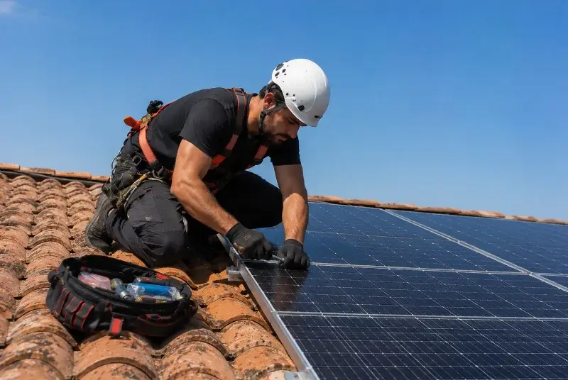 Maintenance et monitoring de panneaux solaires à Bonzac